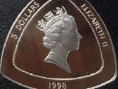 Moneta bermuda 1998m 3 dollars sidabras - nuotraukos Nr. 2
