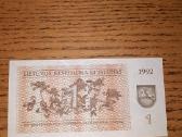 Lietuva 1 Talonas 1992m. Unc - nuotraukos Nr. 2
