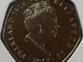 Moneta Falkland isl. 2017m, 50 centu, cu-ni - nuotraukos Nr. 2