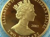 Moneta E.caribbean S. 2002m, 2 dollars, 2oz, cu-ni - nuotraukos Nr. 2