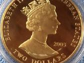 Moneta E.caribbean S. 2003m, 2 dollars, 2oz, cu-ni - nuotraukos Nr. 2