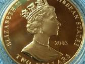 Moneta E.caribbean S. 2003m, 2 dollars, 2oz, cu-ni - nuotraukos Nr. 2