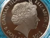 Moneta Cayman 2012m, 5 dollars, cu-ni - nuotraukos Nr. 2