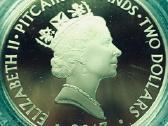 Moneta Pitcairn isl. 2013m. 2 dollars, proof cu-ni - nuotraukos Nr. 2