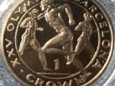 Moneta Gibraltar 1992m. 1 krona, cu-ni