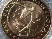 Moneta Gibraltar 1992m. 1 krona, cu-ni