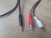 Aux kabelis 2,5mm Male į 2rca Male - nuotraukos Nr. 2