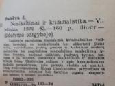 Knyga E. Palskys "Nusikaltimai ir kriminalistika" - nuotraukos Nr. 4