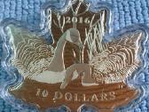 Maneta Canada 2016m. 10 dollars, sidabras