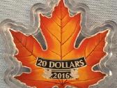 Moneta Canada 2016m. 20 dollars, sidabras