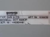 Kaitlentė Gorenje Ect 650cp - nuotraukos Nr. 2