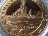 Moneta, Gibraltar, 1993m. 1 krona, cu-ni