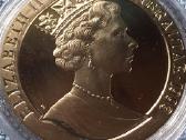 Moneta, Gibraltar, 1993m. 1 krona, cu-ni - nuotraukos Nr. 2