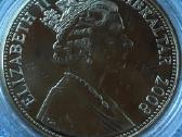 Moneta, Gibraltar, 2008m. 1 krona, cu-ni - nuotraukos Nr. 2