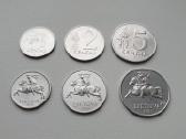 1991m. 1 2 ir 5 centai Unc (bankinio stovio)