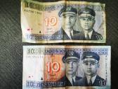 Parduodami banknotai: Litai, centai