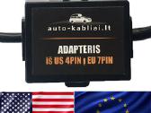 Kablio rozetės adapteris iš Us į Eu - nuotraukos Nr. 2