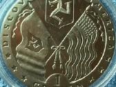 Moneta, Isle of Man, 1992m. 1 krona, cu-ni
