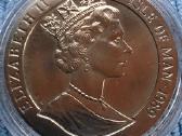 Moneta, Isle of Man, 1989m. 1 krona, cu-ni - nuotraukos Nr. 2