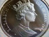 Moneta Isle of Man, 1994m. 1 krona, cu-ni - nuotraukos Nr. 2