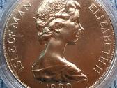 Moneta Isle of Man, 1980m. 1 krona, cu-ni - nuotraukos Nr. 2