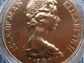 Moneta Isle of Man, 1980m. 1 krona, cu-ni - nuotraukos Nr. 2