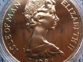 Moneta Isle of Man 1984m. 1 krona, cu-ni - nuotraukos Nr. 2
