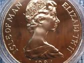 Moneta Isle of Man 1984m. 1 krona, cu-ni - nuotraukos Nr. 2