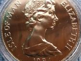 Moneta Isle of Man 1984m. 1 krona, cu-ni - nuotraukos Nr. 2