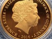Moneta Guernsey , 2016m. 50 centu, cu-ni - nuotraukos Nr. 2