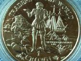 Moneta Gibraltar 1998m. 1 krona, cu-ni