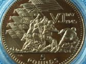 Moneta Gibraltar 1995m. 5 svarai, virenium