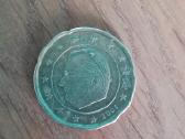 20 euro centų, Belgija. (defektas, brokas)