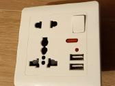 Rozetė potinkinė su 2xusb jungtimis