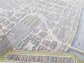 1960 m. Frankfurto prie Maino žemėlapis, įrėmintas - nuotraukos Nr. 8
