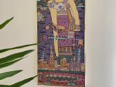 Tomas Rudokas "Angelas virš miesto". Šilkas. 40x80