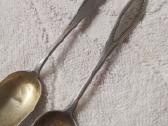 3 seni sidabriniai šaukšteliai