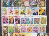 Antapauduoti pašto ženklai "Orchidėjos"