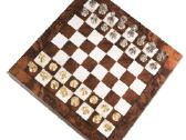 Šachmatai su riešutmedžio/klevo žaidimo lenta/dėže - nuotraukos Nr. 8
