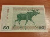 50 talonų briedis 1991 m.unc ( su ir be užrašo)