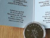 Sidabrinė moneta 5€, skirta literatūrai, 2015 m. - nuotraukos Nr. 4