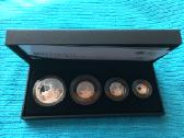 Monetu rinkinys UK 2012m. 4 vnt. sidabras