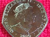 Moneta Isle of man 2020m. 50 pensu, cu-ni - nuotraukos Nr. 2