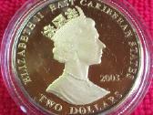 Moneta E. caribbean s. 2003m. 2 dollars, cu-ni - nuotraukos Nr. 2