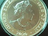 Moneta Isle of man 2020m, 2 svarai, cu-ni - nuotraukos Nr. 2