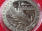 Moneta Gibraltar 1993m. 1 krona, cu-ni
