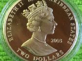 Moneta E.caribbean S. 2003m, 2 dollars, 2oz, cu-ni - nuotraukos Nr. 2