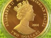 Moneta E.caribbean S. 2004m, 2 dollars, 2oz, cu-ni - nuotraukos Nr. 2
