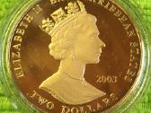 Moneta E.caribbean S. 2003m, 2 dollars, 2oz, cu-ni - nuotraukos Nr. 2