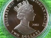 Moneta E.caribbean S. 2002m, 2 dollars, 2oz, cu-ni - nuotraukos Nr. 2